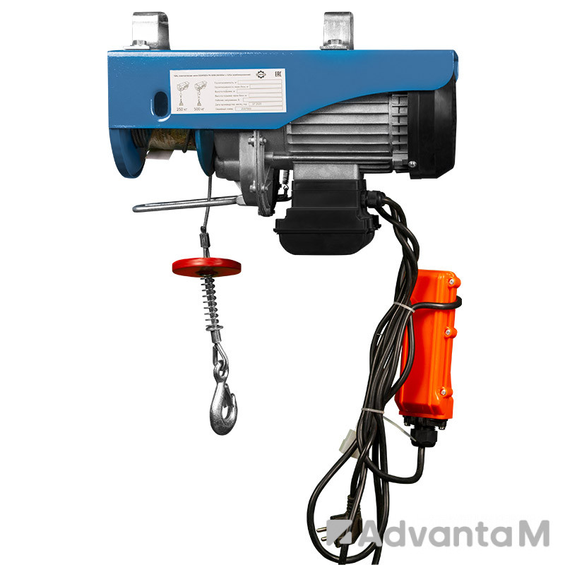 Мини электрическая таль комбинированная 125/250кг, 12/6м GEARSEN PA 220В - 1