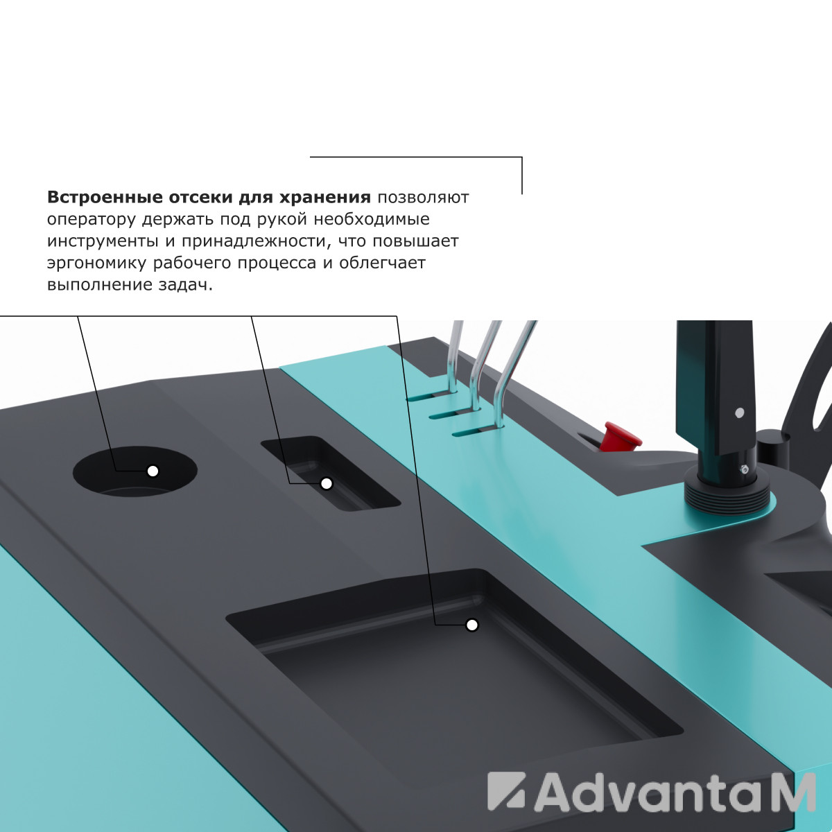 Штабелер с выдвижной мачтой (мини-ричтрак) PROLIFT PRO MRV 1655 li-ion - 6