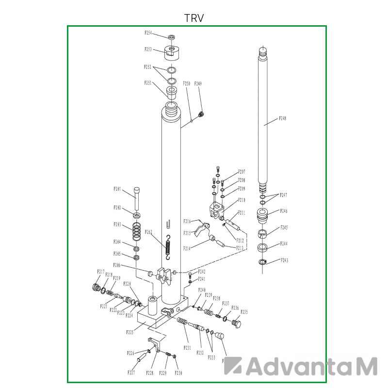 Гидроузел в сборе для TRV1016  - 1
